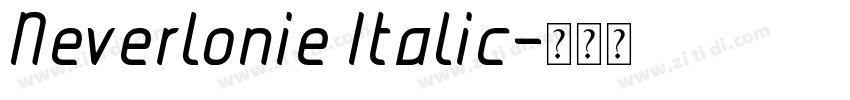 Neverlonie Italic字体转换